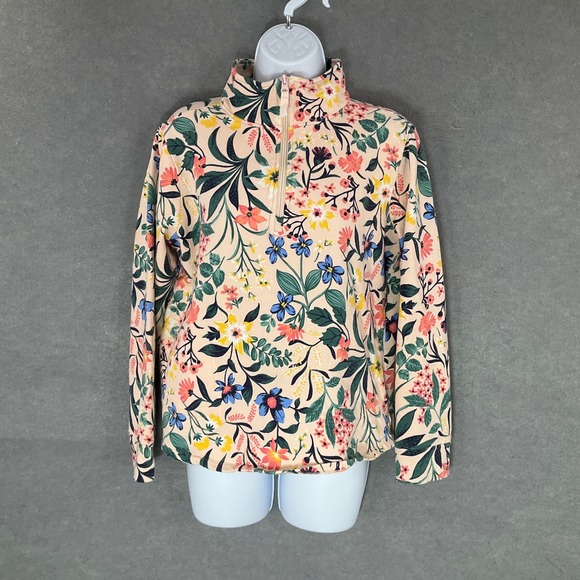 Vera Bradley Tops - Vera Bradley Sweatshirt Womens Sz S Floral Garden 1/4 Zip Pullover Activewear